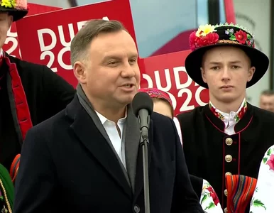 Miniatura: Andrzej Duda w Łowiczu. 65-latek usłyszał...