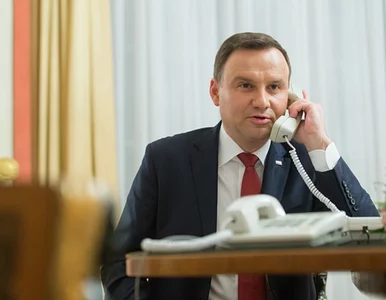 Miniatura: Duda rozmawiał z prezydentem Francji