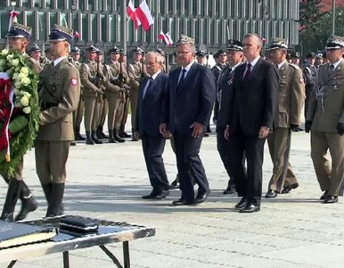 Miniatura: Prezydent złożył wieniec przed Grobem...