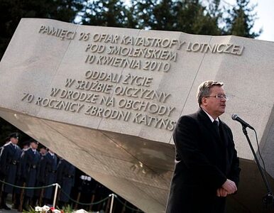 Prezydent: pomnik w Smoleńsku będzie dwujęzyczny