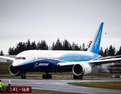 Miniatura: Dreamliner wylądował na warszawskim lotnisku