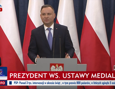 Andrzej Duda zdecydował w sprawie „lex TVN”. Tak argumentował swój ruch