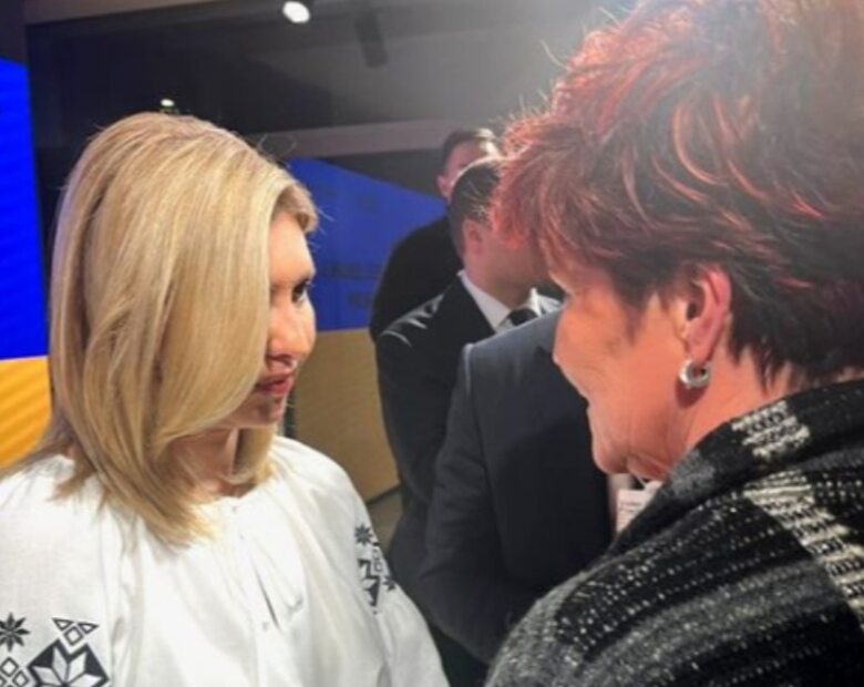 Niecodzienne spotkanie w Davos. Jolanta Kwaśniewska rozmawiała z Ołeną...