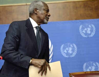 Miniatura: Annan już nie będzie walczył o pokój dla...