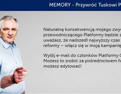 Miniatura: Gowin chce "przywrócić pamięć Tuskowi". Grą