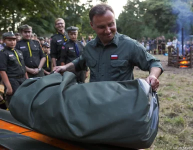 Miniatura: Prezydent Duda odwiedził harcerzy w...