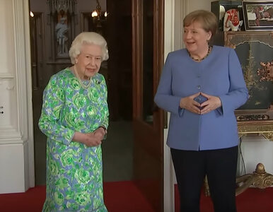 Miła pogawędka królowej Elżbiety II z Angelą Merkel. Wszystko nagrali...