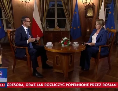 Miniatura: Morawiecki uderzył w Holecką na antenie...