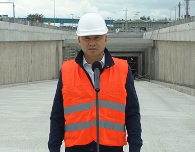 Miniatura: Andrzej Duda wizytował budowę tunelu. „To...
