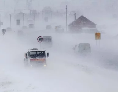 Miniatura: Potężna burza śnieżna nad Moskwą. 150...