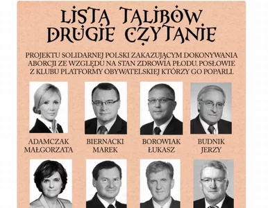 Miniatura: Palikot publikuje kolejną "Listę Talibów"