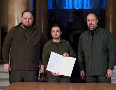 Miniatura: Prezydent Zełenski podpisał wniosek o...