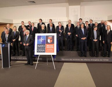 Miniatura: Odsłonięcie logo szczytu NATO 2016 w...