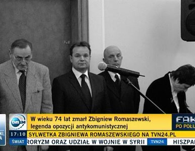 Niesiołowski o Zbigniewie Romaszewskim: Zapisał piękną kartę